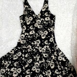 Vtg Express Floral Dress XS
